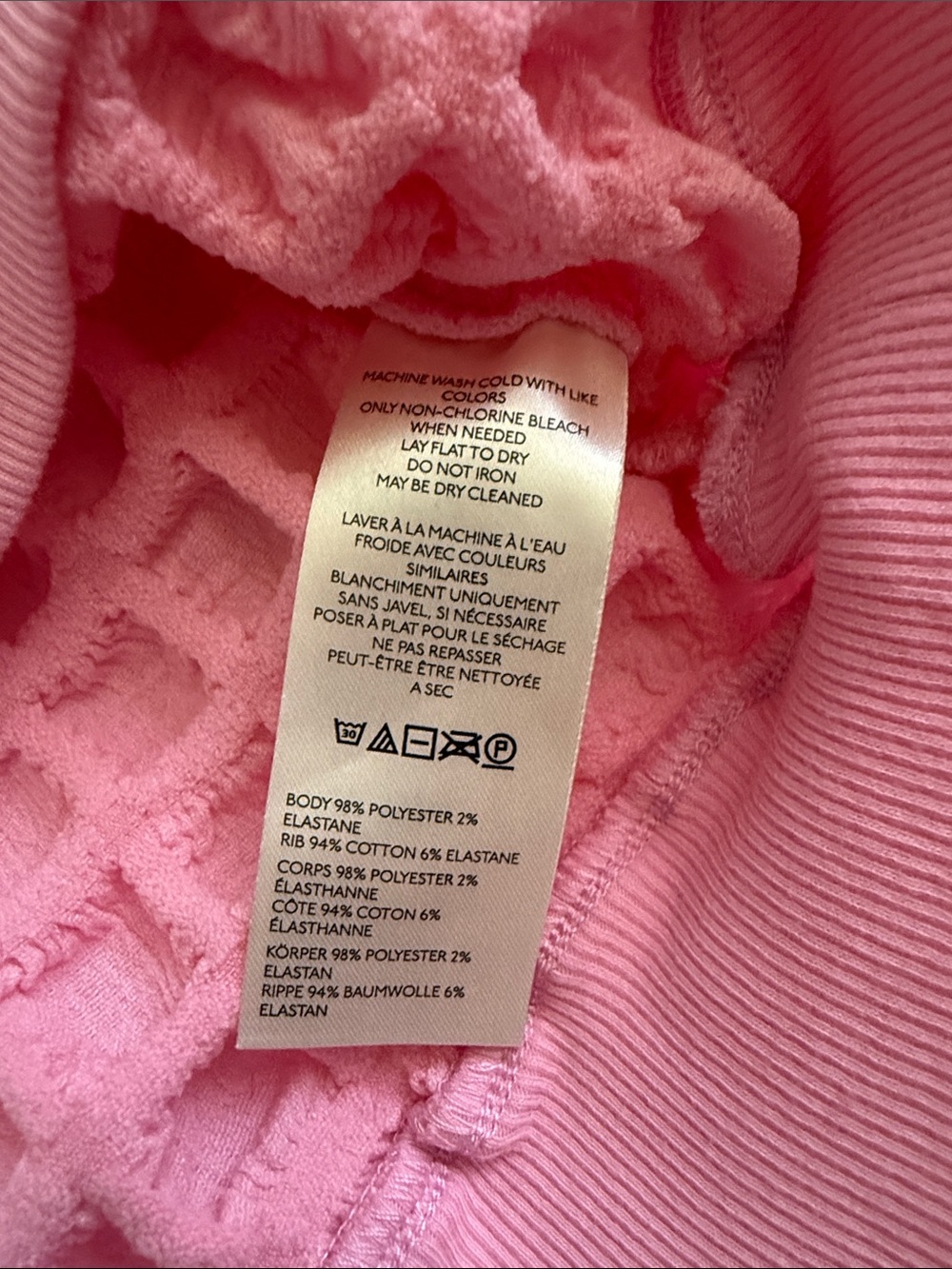 Maeve by Anthropologie NWT Pink Textured Puff Sleeve Crop Top Size Small - Picture 7 of 7